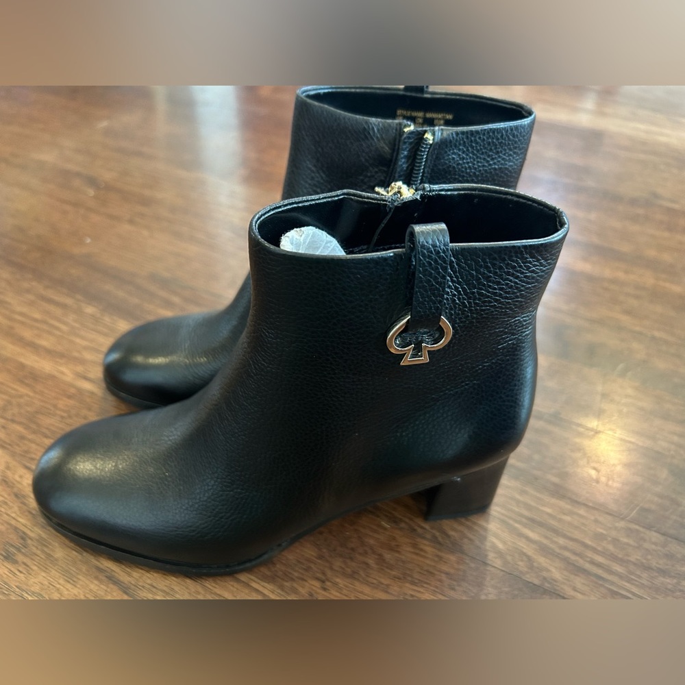 Kate Spade Manhattan Black Leather Boots